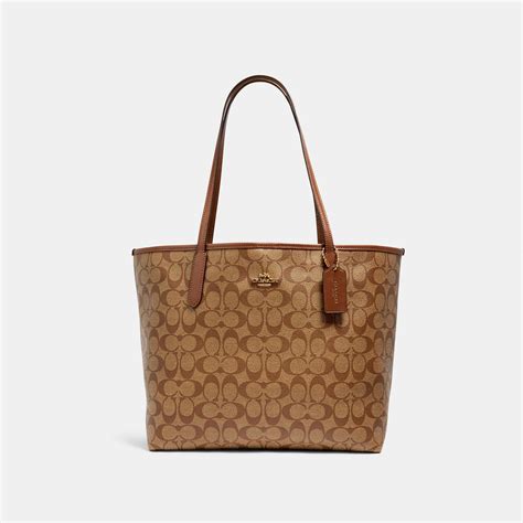 coach city tote signature canvas.